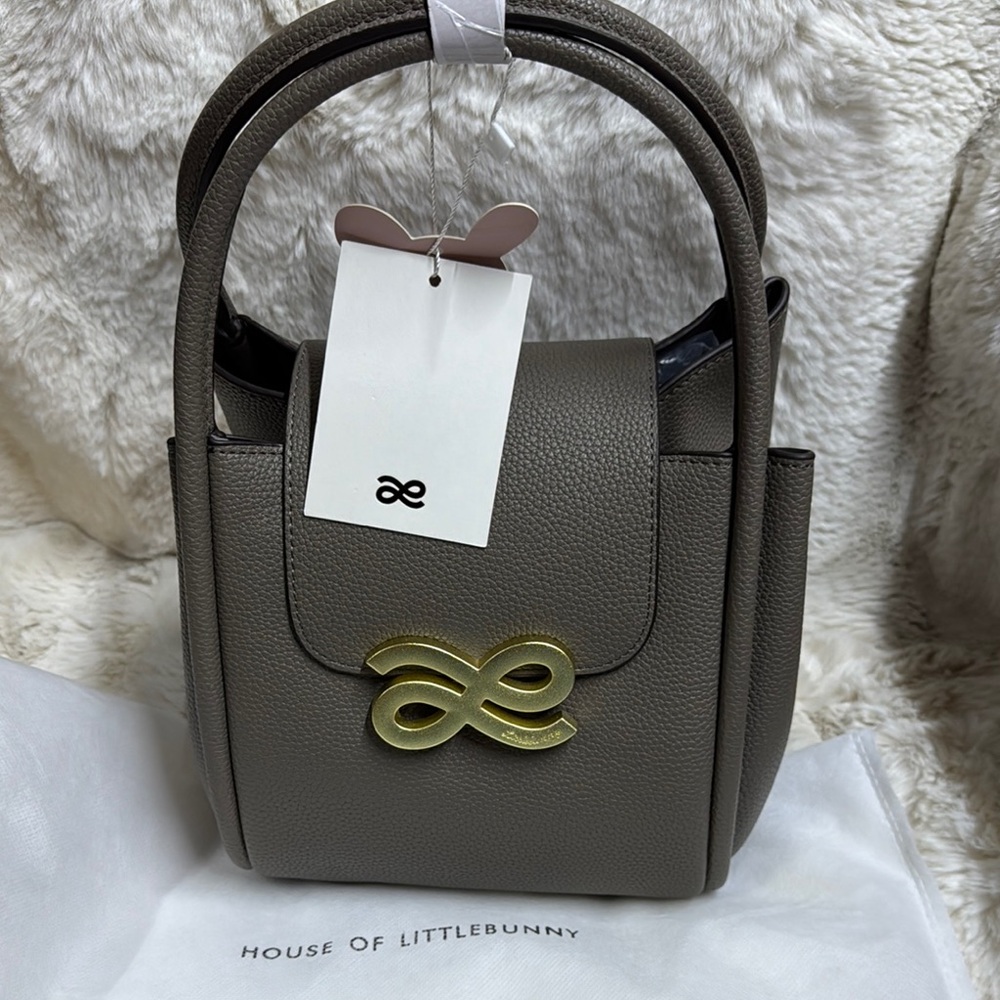 Gray Mini Bag with Infinity Detail